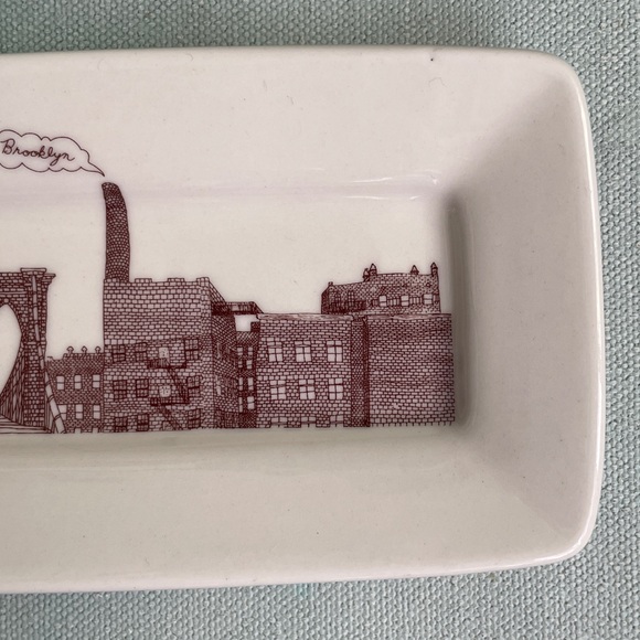Fishs Eddy Brooklyn Ceramic Tray Dish Jordan Awan NYC - Picture 4 of 12